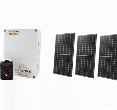 Kwiksol Elon Solar PV kit with 3 solar panels